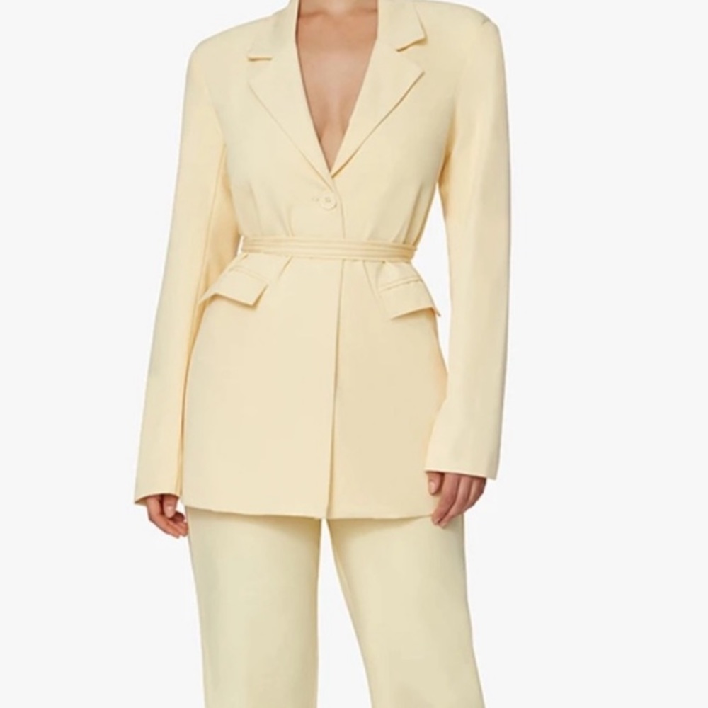 Danielle Bernstein WEWOREWHAT Yellow Blazer